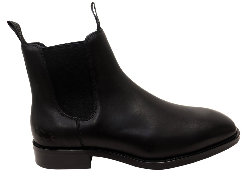 Rancher Mens Comfortable Leather EEE Wide Fit Chelsea Boots