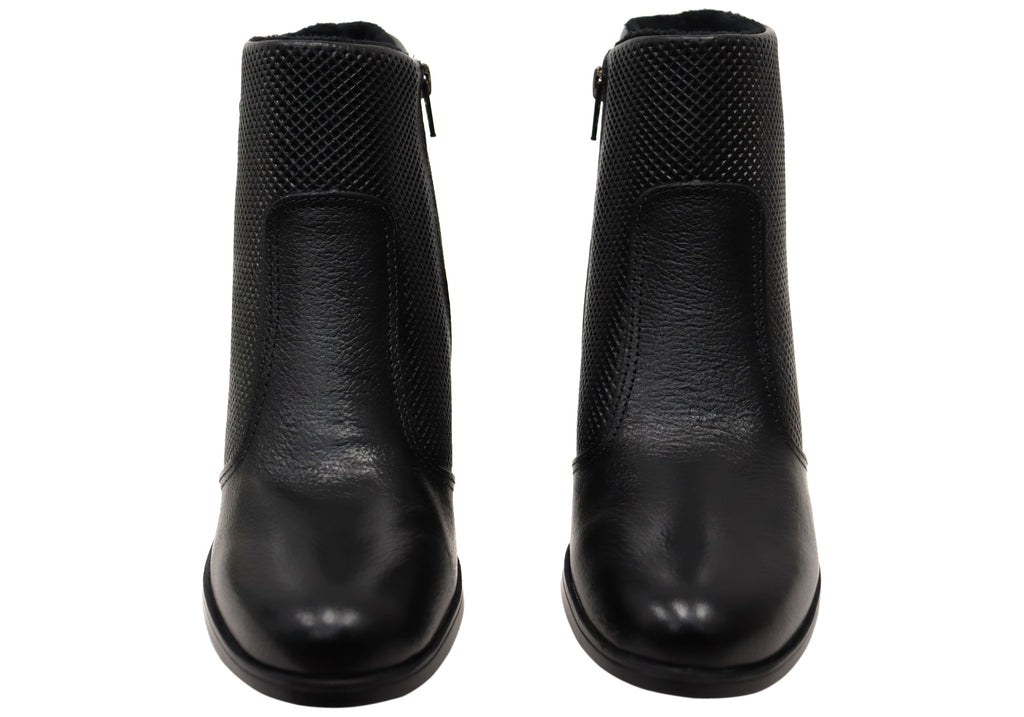 Mercury Womens Comfortable Brazilian Leather Ankle Boots
