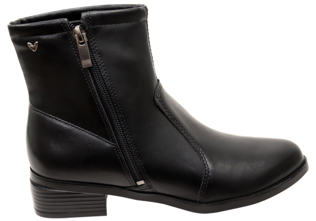 Polly Womens Comfortable Brazilian Low Heel Ankle Boots