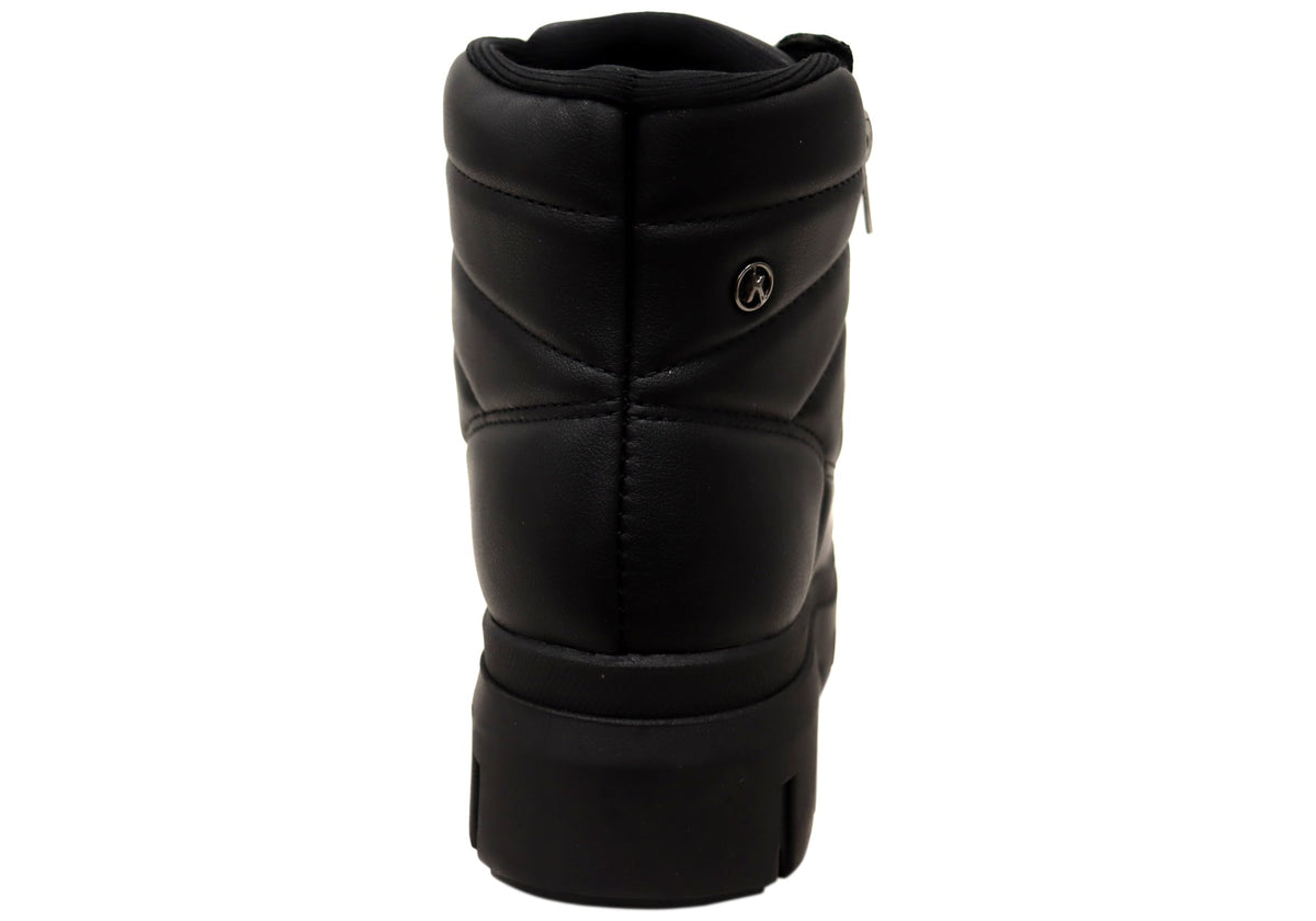 Dilly Womens Comfortable Brazilian Low Heel Lace Up Ankle Boots