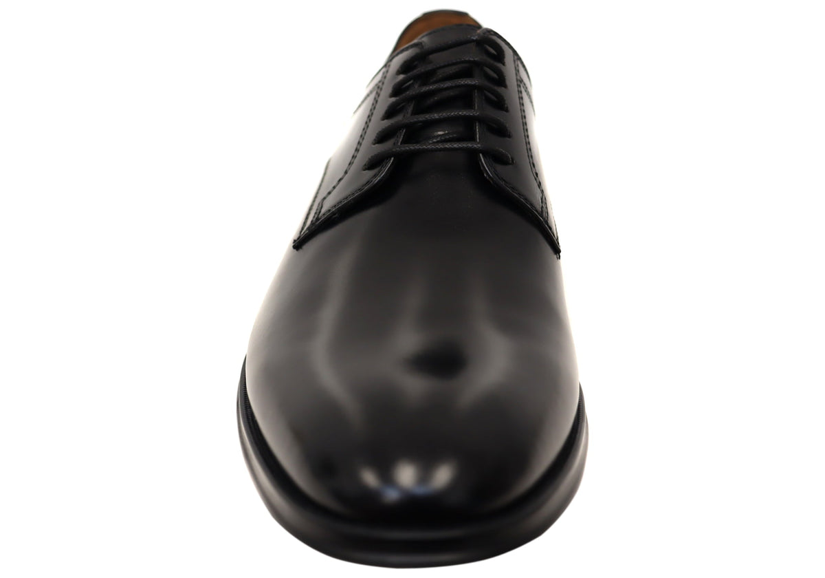 Mens Sentinel Plain Derby EE Extra Wide Leather Dress Shoes