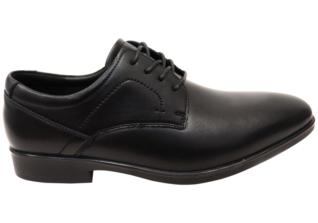 Mens Sebastian Leather Comfortable Lace Up Dress Shoes