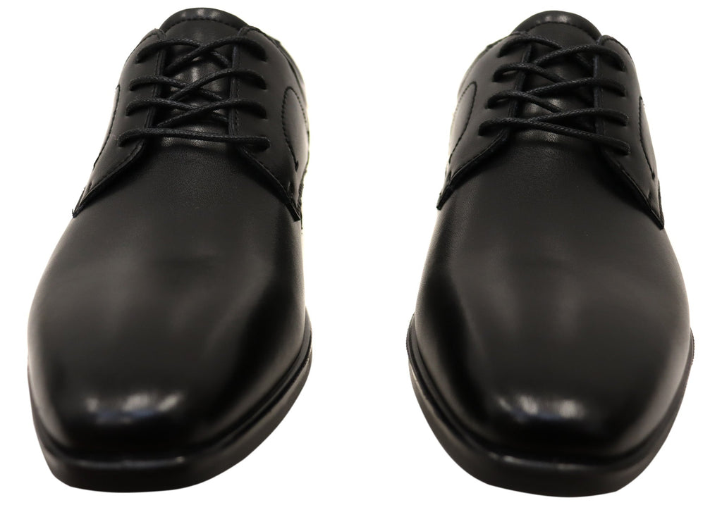 Mens Sebastian Leather Comfortable Lace Up Dress Shoes