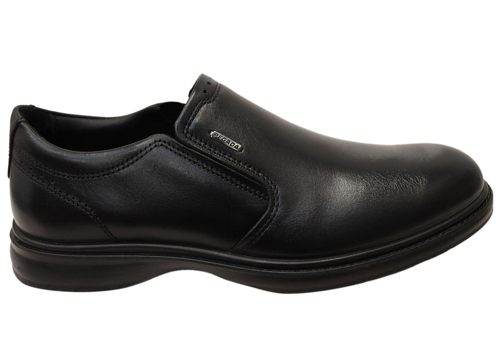 Calix Mens Slip On Comfortable Brazilian Leather Dress Shoes