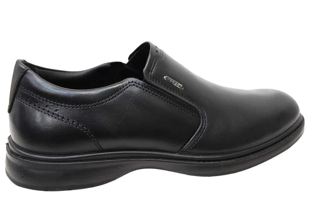 Calix Mens Slip On Comfortable Brazilian Leather Dress Shoes