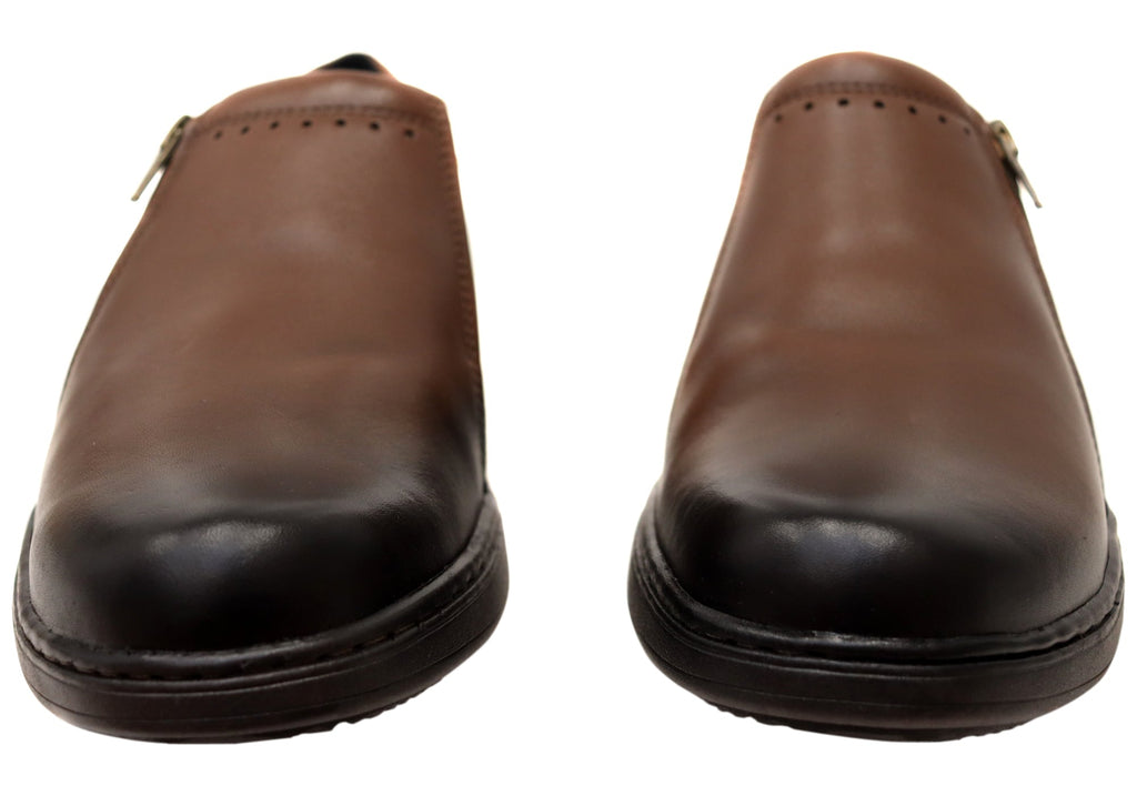 Zed Mens Comfortable Brazilian Leather Dress Shoes