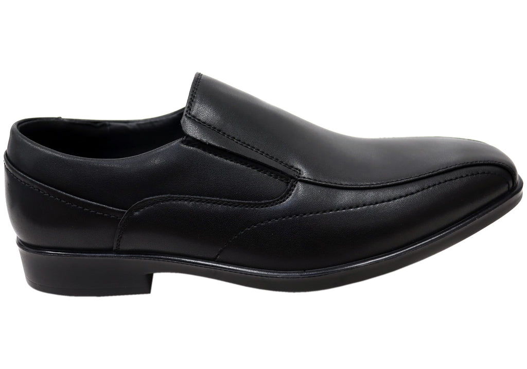 Mens Russell Leather Comfortable Slip On Dress Shoes