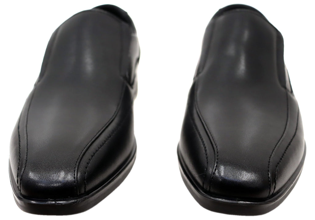 Mens Russell Leather Comfortable Slip On Dress Shoes