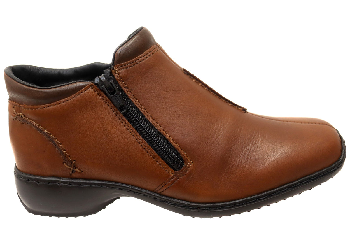 L3882 Womens Comfortable Leather Ankle Boots