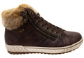 D0780-25 Womens Comfortable Leather Ankle Boots