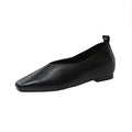 Lina Square Toe Loafers – Women’s Vegan Leather Slip-On Flats