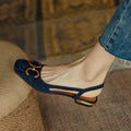 Elise Suede Slingbacks