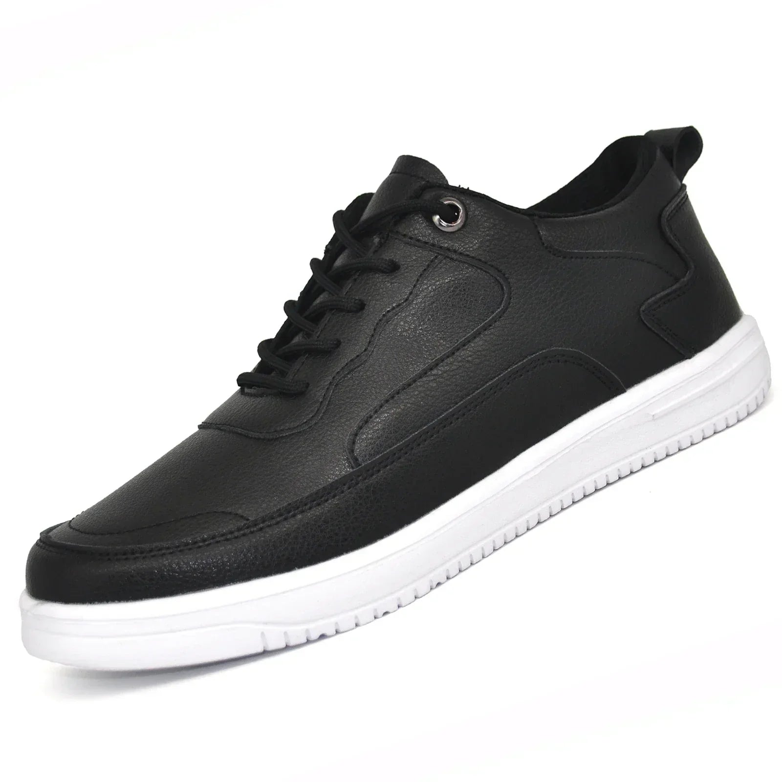 Matteo Leather Canvas Sneakers – Lightweight Breathable Fit for Men