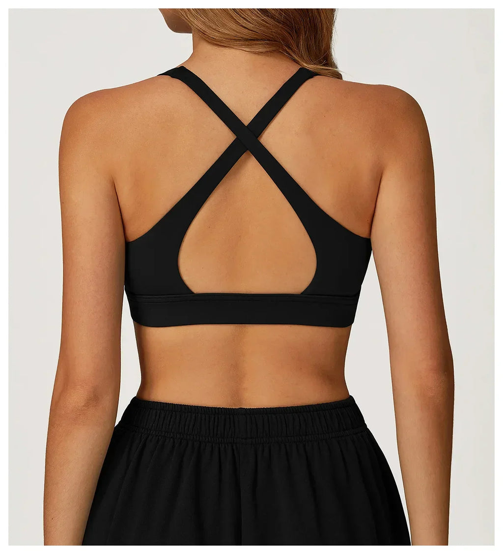 Fitness Bra Women Workout Tops Gym Underwear Fitness Sports Bra Sexy Athletic Sport Bra Women Backless Push Up Gym Yoga Crop Top