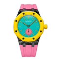 Pink Carbon Silicone Bracelet