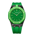 Green Carbon Silicone Bracelet