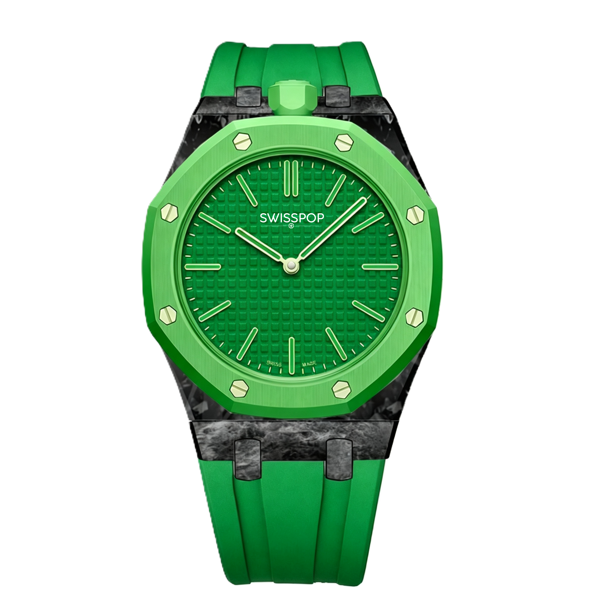 Green Carbon Silicone Bracelet